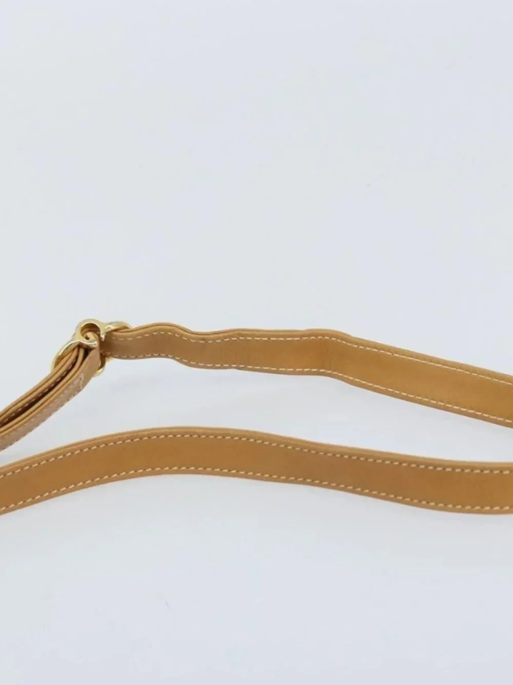 GUCCI Micro GG Supreme Shoulder Bag PVC Beige Gold Auth AMZ079